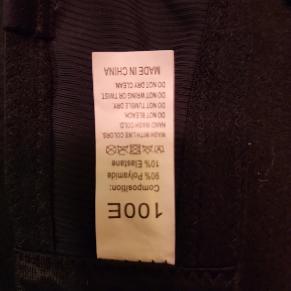 Convertible Black Strapless Bra w/ Clear Strap Attachments 44DD Goth Whimsygoth - Picture 5 of 6